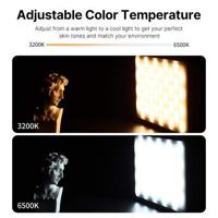 VIJIM VL120 krachtige LED-lamp voor videobellen KIT - met zuignap voor laptop / computer / monitor - thumbnail