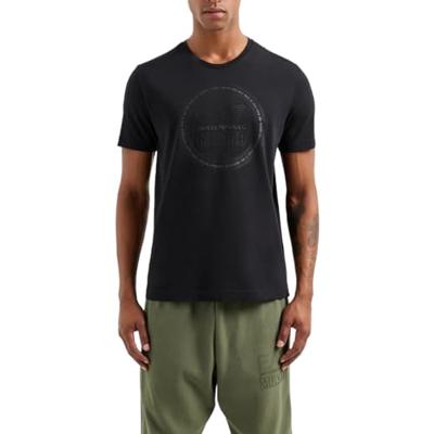 EA7 Emporio Armani Milano T-Shirt Heren Zwart - Maat XS - Kleur: Zwart | Soccerfanshop - thumbnail