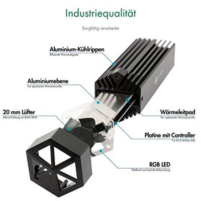 ICY BOX 60713 M.2 SSD-behuizing USB-C 3.2 Gen 2