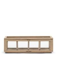 Riviera Maison Theedoos 4 Vaks Naturel - Mystic Harbor - Hout - thumbnail