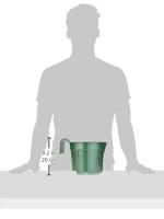 Voerbak kunststof hangon groen 8l - thumbnail