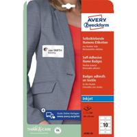 Avery-Zweckform J4785-20 Naamplaatje Kennzeichnungsetiketten (b x h) 80 mm x 50 mm 200 stuk(s) - thumbnail