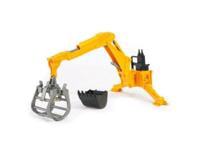 Bruder graafmachine aan de achterkant met grijper - thumbnail