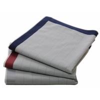 6 stuks Heren zakdoeken - Grey Lord - Katoenen luxe satijnen zakdoeken - thumbnail