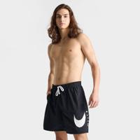 Nike Swim 7" Volley Large Swoosh Zwembroek Heren Zwart - Maat S - Kleur: Zwart | Soccerfanshop - thumbnail