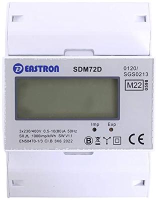 Counttec SDM72D kWh-meter 3-fasen Digitaal 80 A Conform MID: Ja 1 stuk(s)