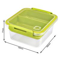 Rotho Memory Lunchbox Snack To Go 1L Horizon Blauw/Transparant - thumbnail