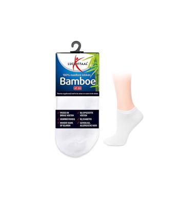 Lucovitaal Bamboe Enkelsokken Wit 39-42 Lucovitaal Bamboe Enkelsokken Wit 39-42
