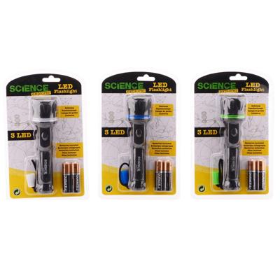 Science Explorer zaklamp op blister met batterij
