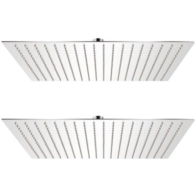 Regendouchekop 2 st 50x50 cm roestvrij staal