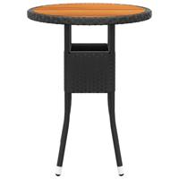 5-delige Loungeset poly rattan zwart - thumbnail