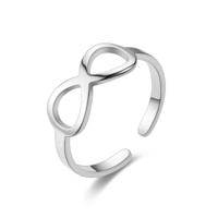 Subtiele Infinity Ring - verstelbaar - Zilver - thumbnail