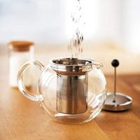 bodum ASSAM F/INOX 0.5 Liter Theekoker Transparant, Zwart - thumbnail