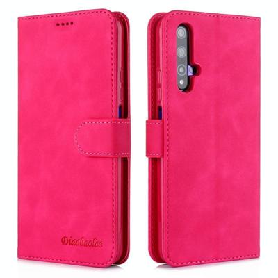 Voor Huawei Honor 20 Pro Diaobaolee zuivere verse textuur horizontale Flip leergeval met houder & kaartsleuf & portemonnee & fotolijstjes (rood) Voor Huawei Honor 20 Pro Diaobaolee zuivere verse textuur horizontale Flip leergeval met houder & kaartsleuf & portemonnee & fotolijstjes (rood)