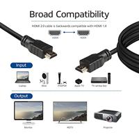 HDMI 2.0 kabel 0,5 meter 4K High Speed zwart - thumbnail