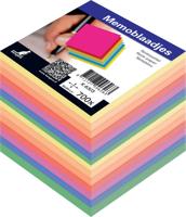 Navulling memokubus 90x90mm gekleurd 700 vel - thumbnail