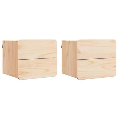 Nachtkastje 2 pcs Bruin 39 x 34 x 33 cm Massief grenenhout Nachtkastje 2 pcs Bruin 39 x 34 x 33 cm Massief grenenhout