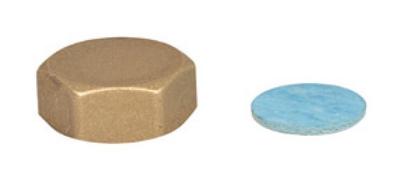 Kirchhoff Messing eindkap, blank, met afdichting 3/4", voor spruitstukuitgang - 988524655