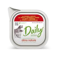 Almo Nature Daily met rund en aardappelen natvoer hond 32 x 100 g - thumbnail