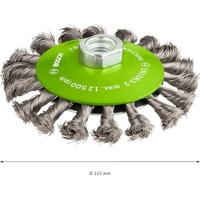 Bosch Accessoires Kegelborstel, roestvrij 115 mm, 0,35 mm, 12500 U/ min, 14 1st - 2608622109 - thumbnail
