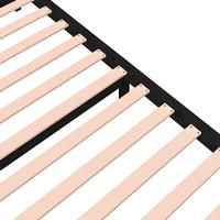 Bedframe massief hout zwart 140x190 cm - thumbnail