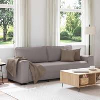 3-zitsbank Taupe 220x77x82 cm Stof - thumbnail