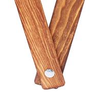 Wasmand inklapbaar hout en stof crme - thumbnail