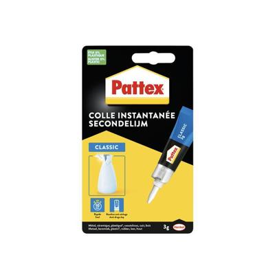 Secondelijm Pattex Classic tube 3gram op blister | 12 stuks Secondelijm Pattex Classic tube 3gram op blister | 12 stuks