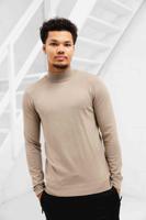 Pure Path Essential Knitwear Mockneck Sweater Heren Grijs - Maat S - Kleur: Grijs | Soccerfanshop - thumbnail