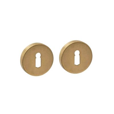 Intersteel Set van 2 sleutelrozettenTira rond messing getrommeld Ø 53mm - 0011.341086