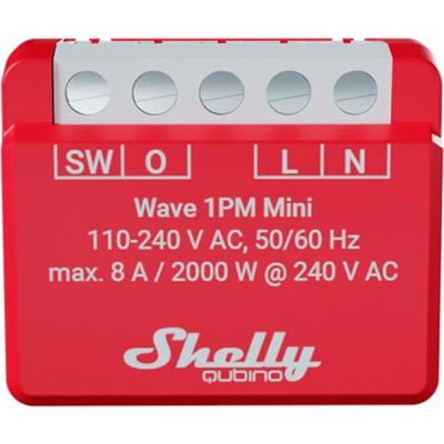 Shelly Qubino z-wave mini module 1 x uitgang, 1 x schakelaar en energiemeting