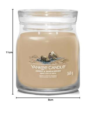 Yankee Candle Amber & sandalwood signature medium jar