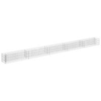 Gabion plantenbak verhoogd 450x30x30 cm gegalvaniseerd staal - thumbnail