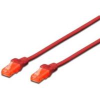 Digitus DK-1612-010/R RJ45 Netwerkkabel, patchkabel CAT 6 U/UTP 1.00 m Rood Verdraaide paren 1 stuk(s) - thumbnail