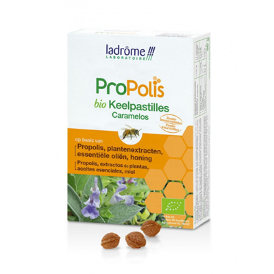 Ladrome Propolis keelpastille bio 50 Gram Ladrome Propolis keelpastille bio 50 Gram