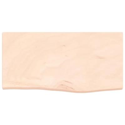 Wandschap 60x30x(2-4) cm onbehandeld massief eikenhout