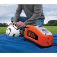 BLACK+DECKER ASI300 11bar AC/DC Compressor | Universele ventieladapter | 2x Tapse aansluitingen | 1x Naaldaansluiting | 12V adapter | 230V adapter - - thumbnail