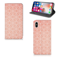 Apple iPhone Xs Max | Hoesje met Magneet | Pattern Orange - thumbnail