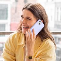 Accezz Liquid Silicone Backcover met MagSafe iPhone 16 Telefoonhoesje Paars - thumbnail