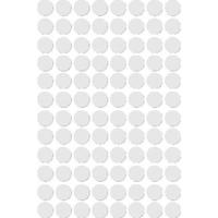 Apli ronde etiketten in etui diameter 8 mm, wit, 480 stuks, 96 per blad (1183) - thumbnail