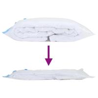 VidaXL Opslagzakken met opslag 5 pcs transparant en blauw 120 x 70 cm - thumbnail