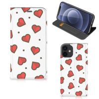 iPhone 12 Mini | Hoesje met Magneet | Hearts - thumbnail
