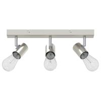 VidaXL Plafondspot met schijnwerpers nikkel 38 x 6,5 x 11,5 cm metaal - thumbnail