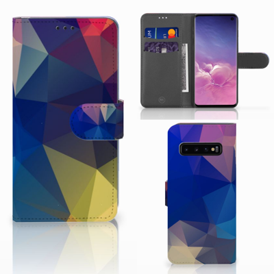 Samsung Galaxy S10 | Book Case | Polygon Dark Samsung Galaxy S10 | Book Case | Polygon Dark