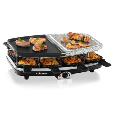 Cloer 6435 Raclettegrill met Natuursteen 1200W Cloer 6435 Raclettegrill met Natuursteen 1200W