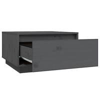 Salontafel 55x56x32 cm massief grenenhout grijs - thumbnail