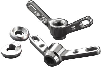 BRAVE CLASSIC flügelmutter wing nut fr.wheel pair silver