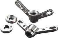 BRAVE CLASSIC flügelmutter wing nut fr.wheel pair silver - thumbnail