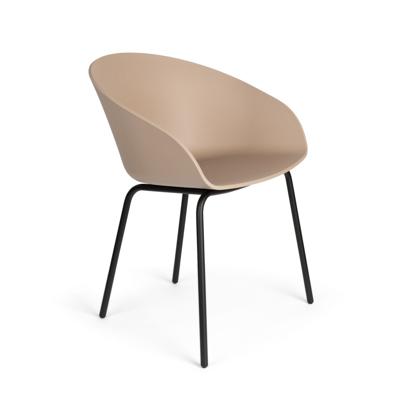 Zuiver Eetkamerstoel 'Void' Gerecycled PP, kleur Latte Brown