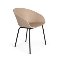 Zuiver Eetkamerstoel 'Void' Gerecycled PP, kleur Latte Brown - thumbnail